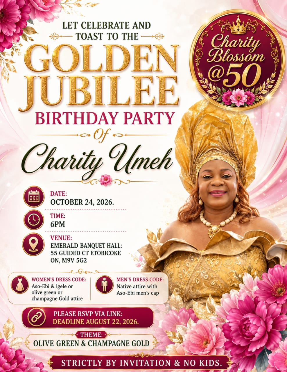 CHARITY BLOSSOM @50