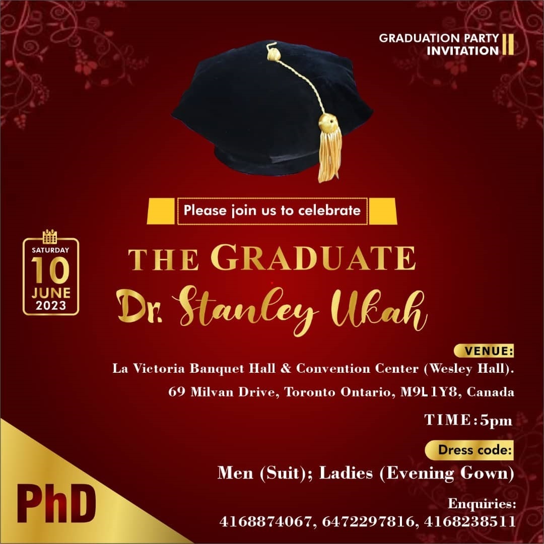 Stanley Ukah's Graduation Party